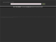 Tablet Screenshot of ancestyr.com